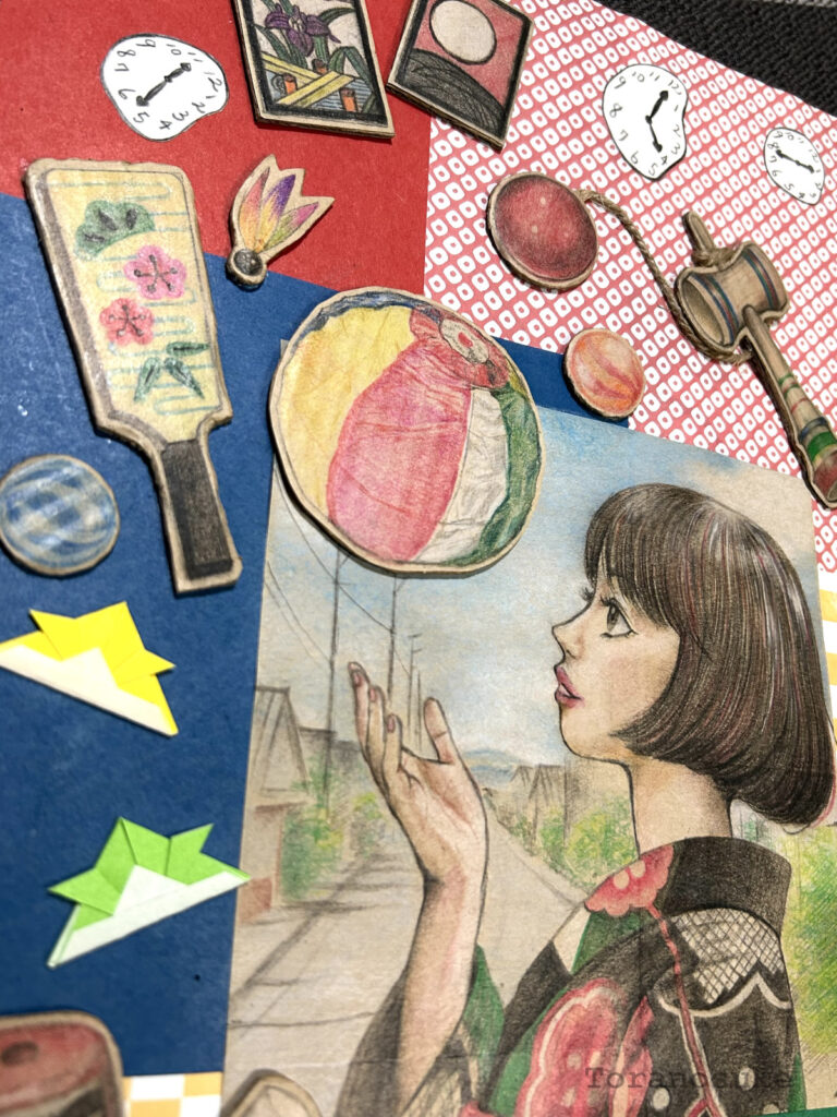 Japanese nostalgic illustration